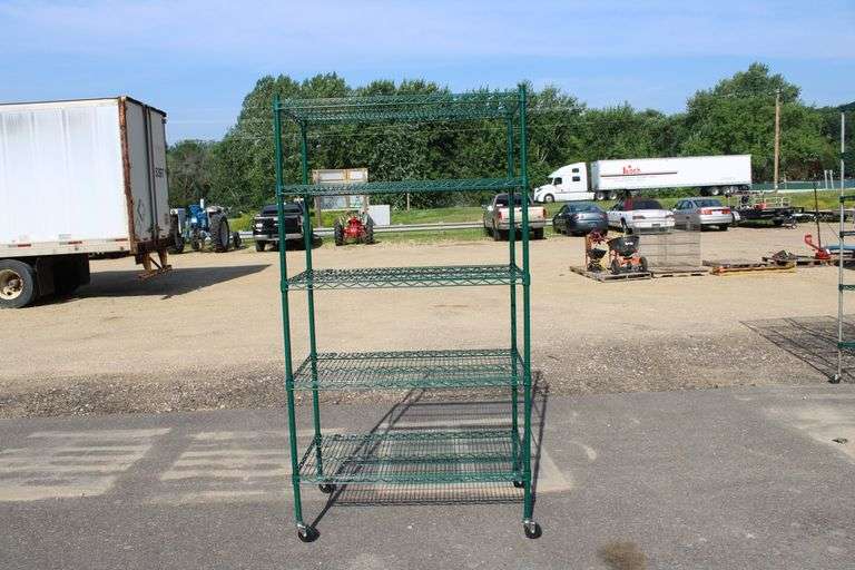 5 tier Metro shelving on casters, 24" x 42" x 77"