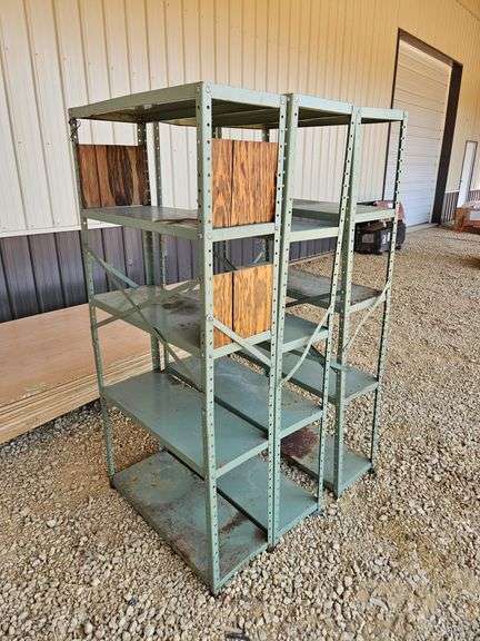 (3) Metal Shelves