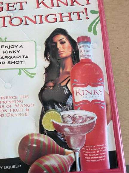 Kinky Liqueur Plastic Sign