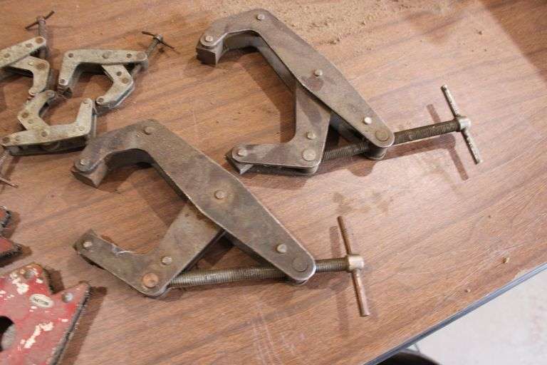 8 various clamps & 3 magnets
