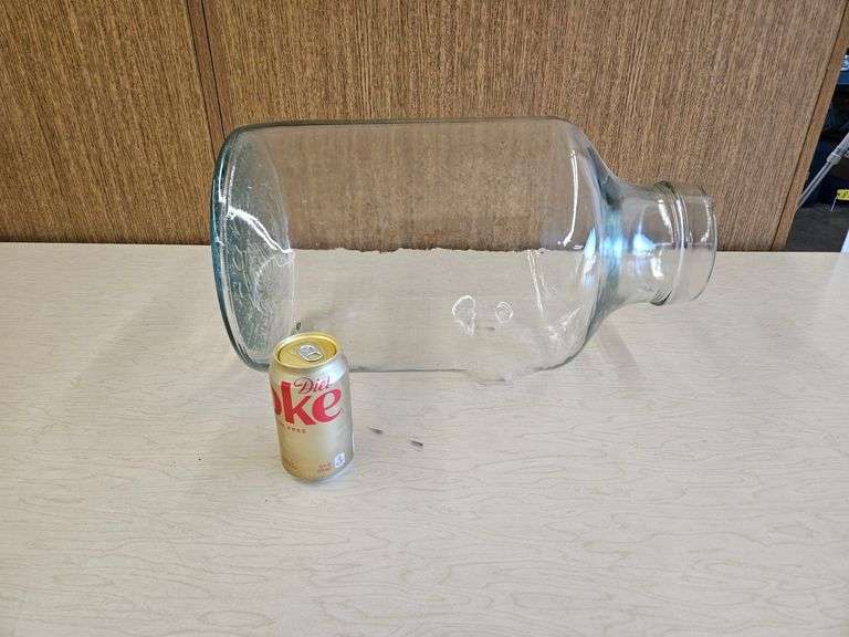 Glass Lye Jar