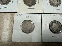 (5) Liberty Quarters & (3) Liberty Nickels