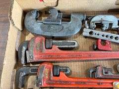Lg. Ridgid Pipe Wrenches & More
