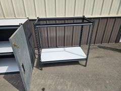 (2) Shelves, one with Doors