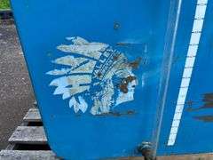 Blue Oil Container