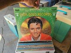 Large Quantity of Vinyl Records - Elvis & More