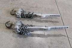 2 Alum. ratcheting coffin hoists