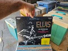 Large Quantity of Vinyl Records - Elvis & More