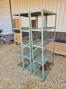 (3) Metal Shelves