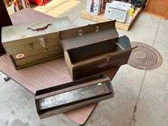 (2) 20" Metal Tool Boxes