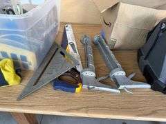 Tote of Misc Garage Items & Tools