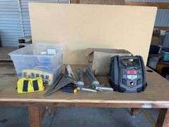 Tote of Misc Garage Items & Tools