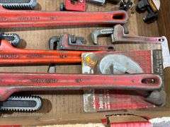 Lg. Ridgid Pipe Wrenches & More