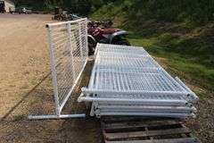 10 sections of PVC event fencing