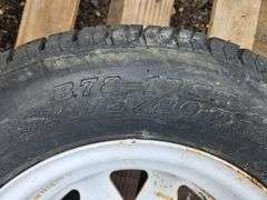 13" Trailer Tire on Rim (excel. tread)