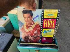 Large Quantity of Vinyl Records - Elvis & More