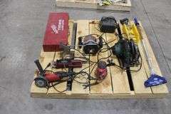 Pallet of misc. elec. power tools
