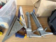 Tote of Misc Garage Items & Tools