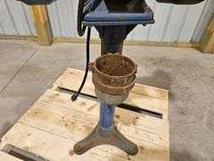 Dayton Double Wheel Grinder on Stand