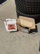 (2) Rear Lawn Mower Tires w/ Chains