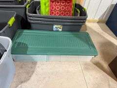 (10) Plastic Totes w/ Lids