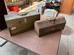 (2) 20" Metal Tool Boxes
