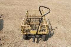 4 wheel garden cart w/folding sides