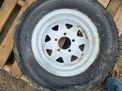 13" Trailer Tire on Rim (excel. tread)