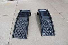 Pair of steel car ramps