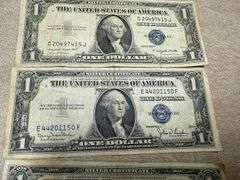 (3) $1 Silver Certificates