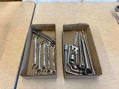 (2) Small Flats of Wrenches