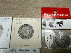 (5) Liberty Quarters & (3) Liberty Nickels