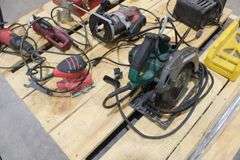 Pallet of misc. elec. power tools