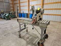 12" Metal Chop  Saw on Stand with Rollers