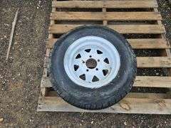 13" Trailer Tire on Rim (excel. tread)