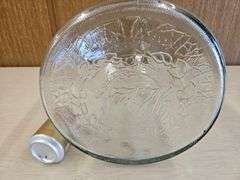 Glass Lye Jar