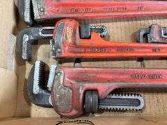 Lg. Ridgid Pipe Wrenches & More
