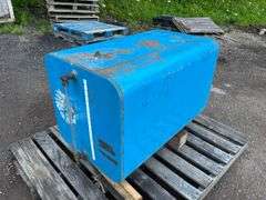 Blue Oil Container