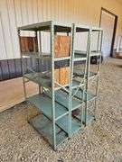 (3) Metal Shelves