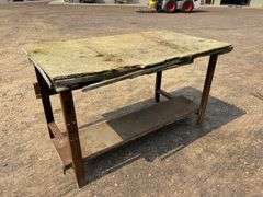 Shop Table w/ Steel Frame