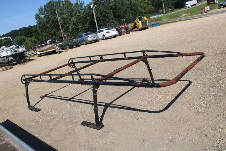 Steel full size truck bed ladder rack