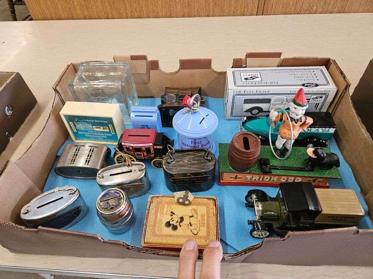 Coin Bank Collection Vintage Coin Bank Collection - Lee Real Estate & Auction Service