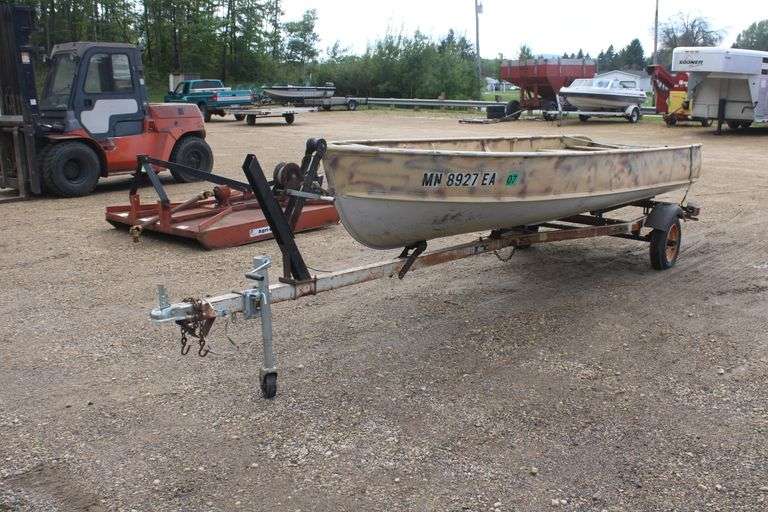Alumacraft 15' alum. boat w/trailer