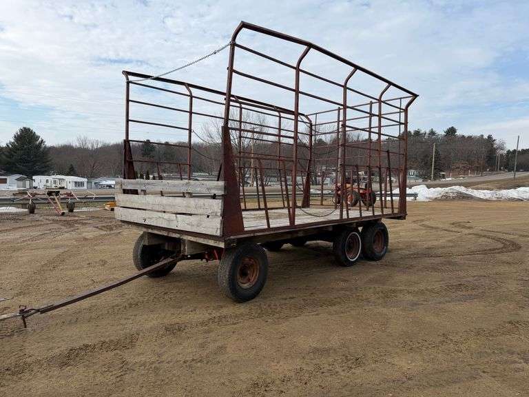 8'x16 Steel Rack Hay Wagon - Lee Real Estate & Auction Service
