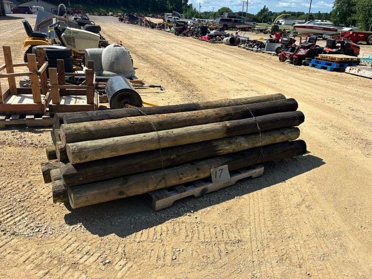 (17) 8ft Treated Posts