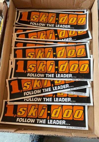 3.5 Inch Diameter Ski-Doo Brand Vinyl Sticker - Round