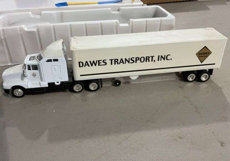 1/64 Scale model semi tractor/trailer-Dawes Transport