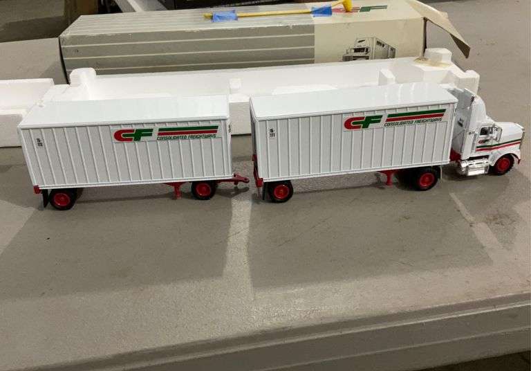 1/64 Scale model semi tractor/trailer-CF double trailer