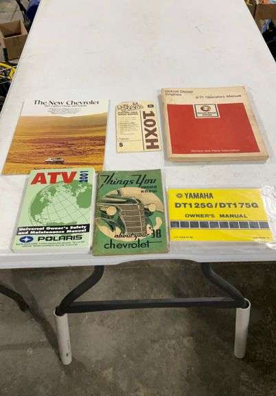 Chevy sales literature, Detroit Diesel V-71 operators manual,Polaris and Yamaha owner’s manuals