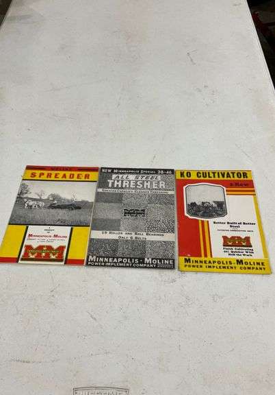 Minneapolis Moline sales literature,Very Good Litho